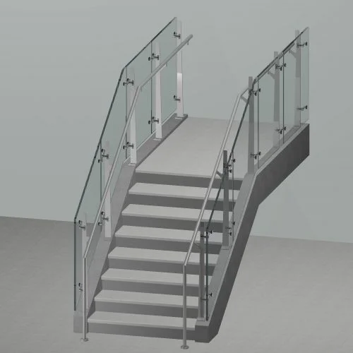 Glass Railing & Windscreen detail